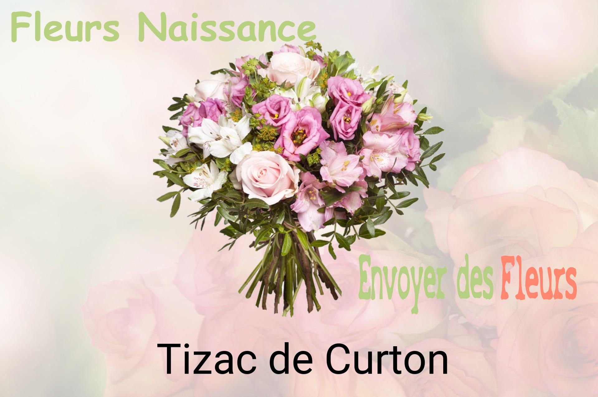 Bouquet de fleurs de naissance livré à Tizac-de-Curton